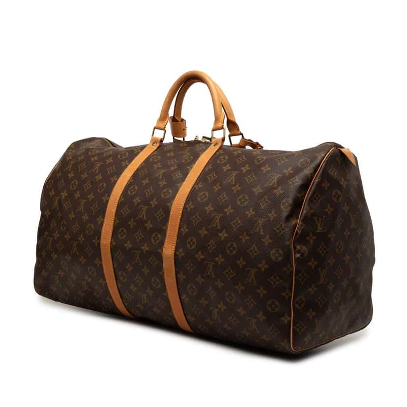 Louis Vuitton Monogram Keepall 60 Brown Good condition - Back View