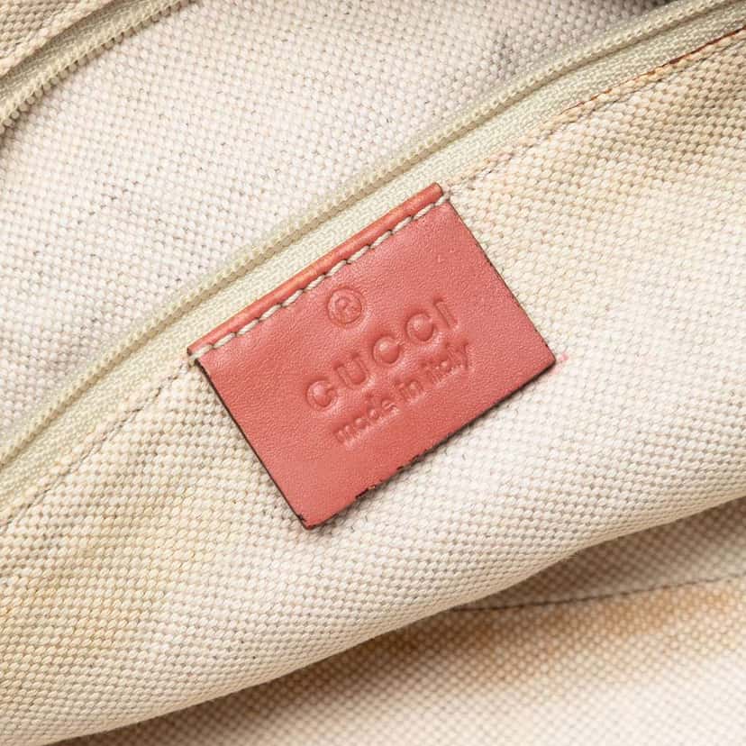 Gucci Diamante Canvas Sukey Satchel Beige Very good condition - Box View