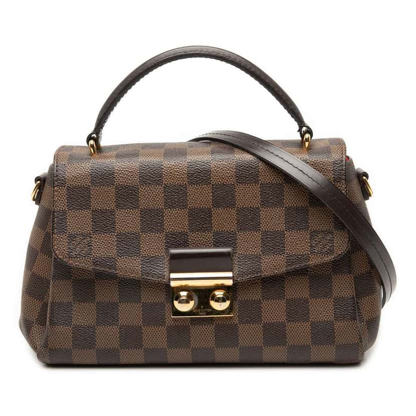 Louis Vuitton Damier Ebene Croisette Brown Very good condition - Front View