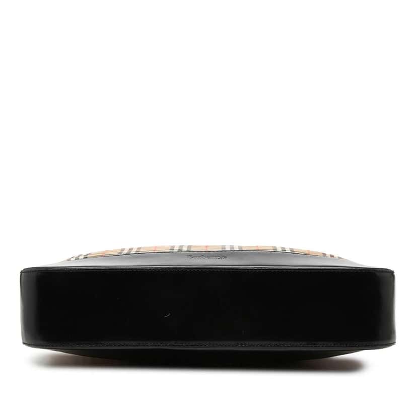 Burberry Haymarket Check Canvas Shoulder Bag Beige Canvas Good condition - Inside View