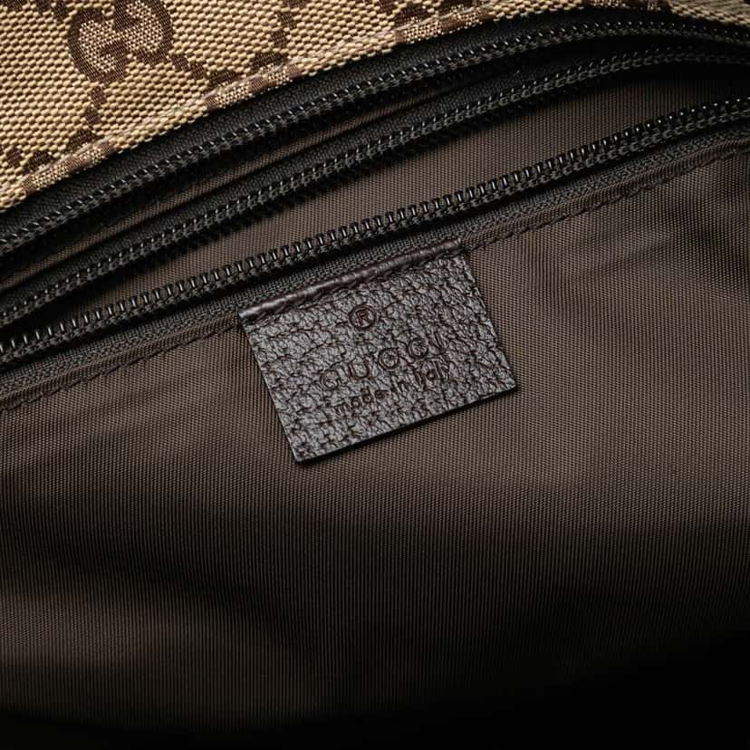 Gucci GG Canvas Web Tote Beige Good condition - Box View