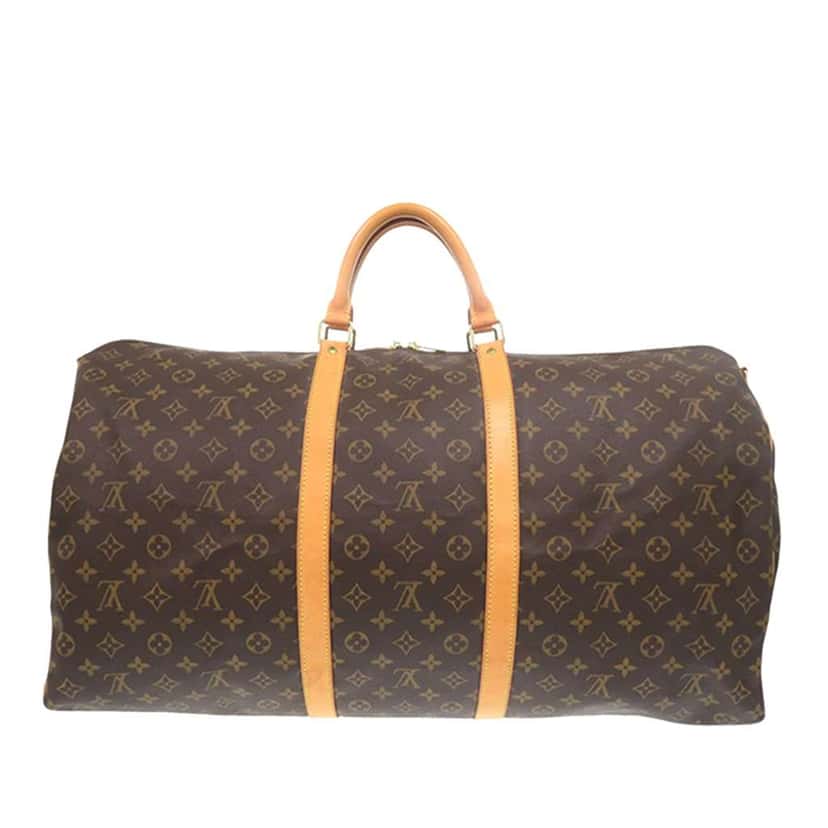 Louis Vuitton Monogram Keepall Bandouliere 60 Brown Good condition - Back View