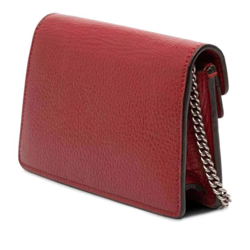 Gucci Mini Leather Dionysus Crossbody Red Leather Good condition - Back View