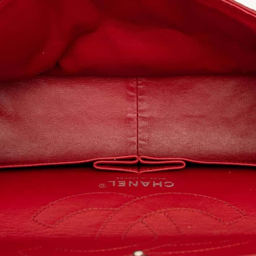 Chanel Quilted Aged Calfskin Reissue 2.55 Double Flap 226 Red Leather Good condition - Model View