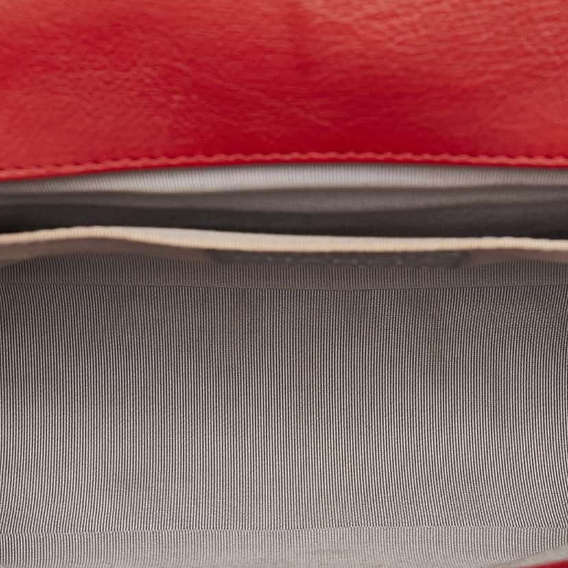 Chanel Old Medium Calfskin Double Stitch Boy Flap Red Leather Very good condition - Box View