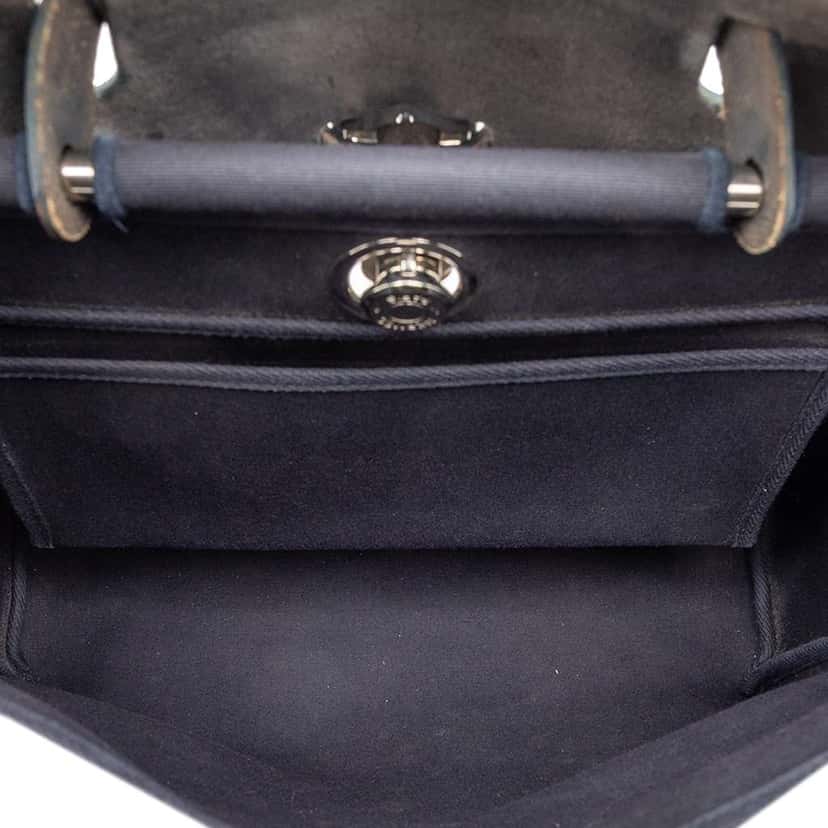 Hermès Toile Herbag PM Blue Canvas Very good condition - Model View