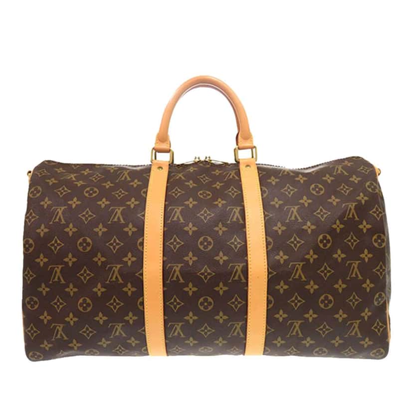 Louis Vuitton Monogram Keepall Bandouliere 50 Brown Very good condition - Back View
