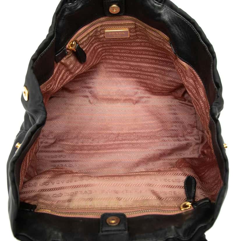 Prada Tessuto Fiocco Bow Tote Black Very good condition - Model View