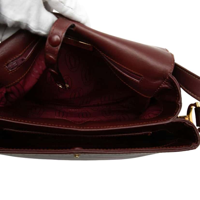 Cartier Leather Must De Cartier Crossbody Red Leather Very good condition - Model View