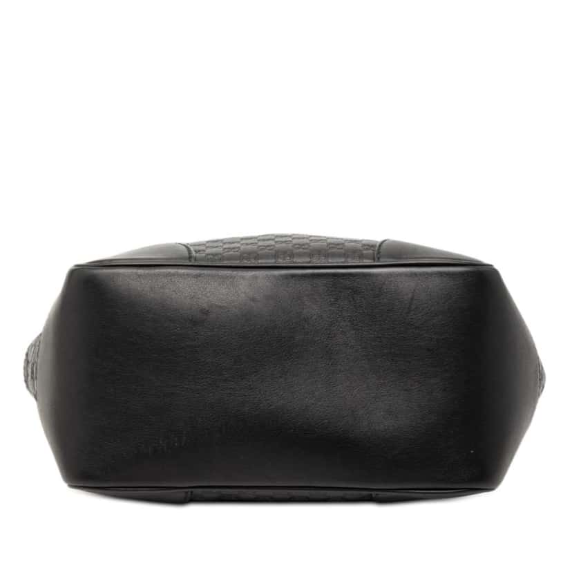 Gucci Small Microguccissima Bree Satchel Black Leather Very good condition - Inside View