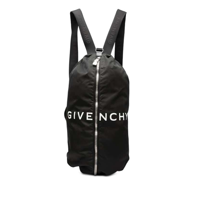 Givenchy Nylon G Zip Duffle Backpack Black Very good condition - Front View