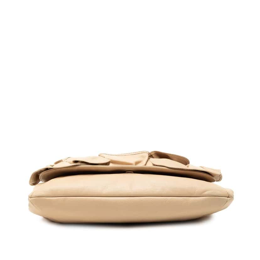 Saint Laurent Leather Nadja Rose Flap Bag Brown Leather Good condition - Inside View