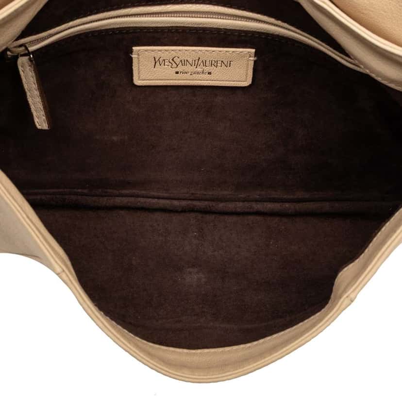 Saint Laurent Leather Nadja Rose Flap Bag Brown Leather Good condition - Model View