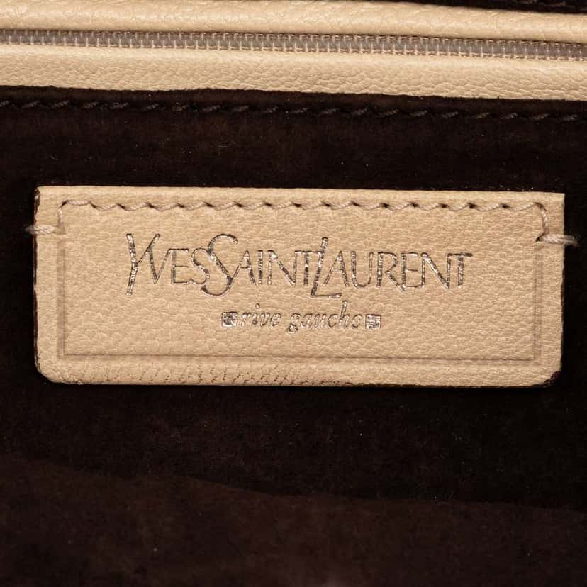 Saint Laurent Leather Nadja Rose Flap Bag Brown Leather Good condition - Box View