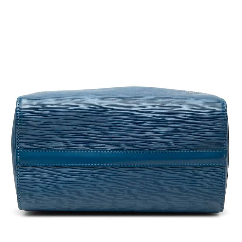 Louis Vuitton Epi Speedy 25 Blue Leather Fair condition - Inside View