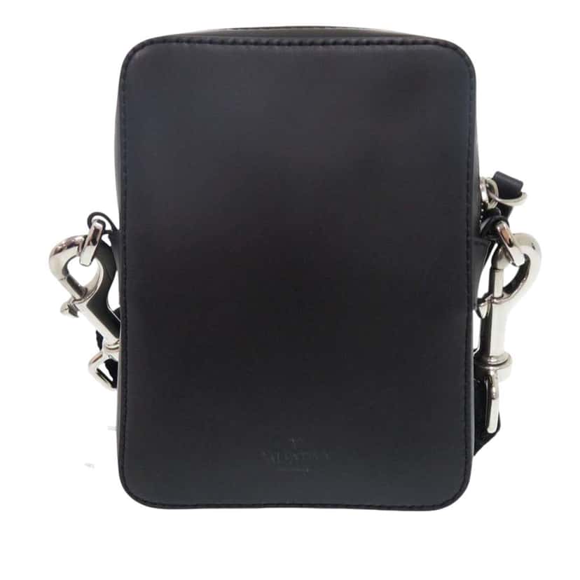 Valentino Small Leather VLTN Crossbody Black Leather Good condition - Back View