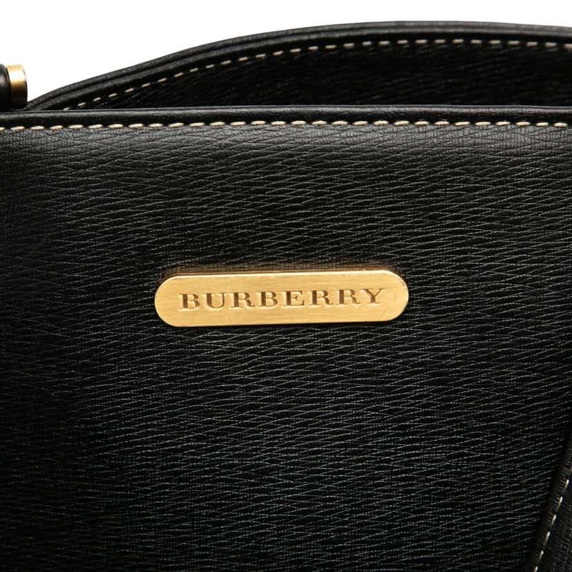 Burberry Leather Tote Black Leather Good condition - Box View
