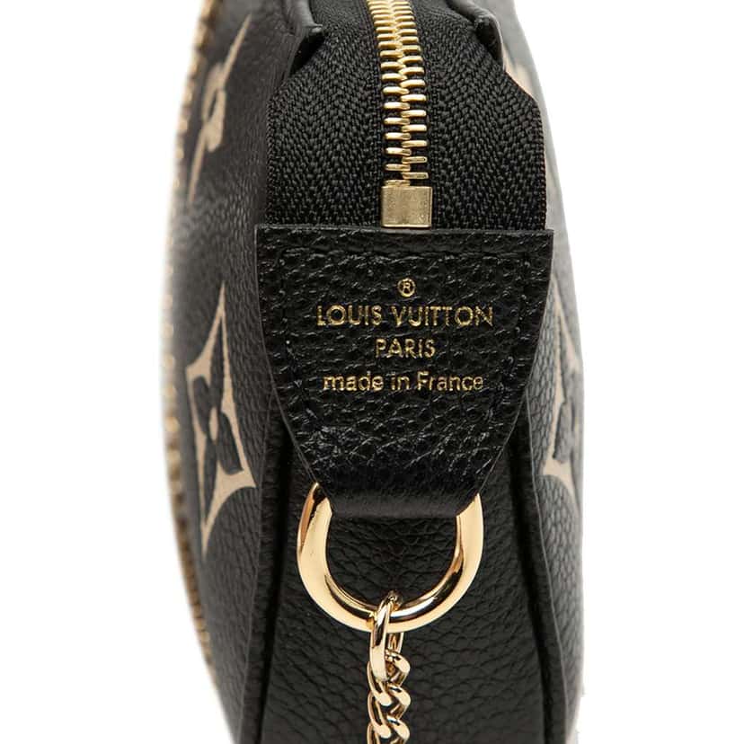 Louis Vuitton Bicolor Monogram Empreinte Mini Pochette Accessoires Black Leather Good condition - Box View