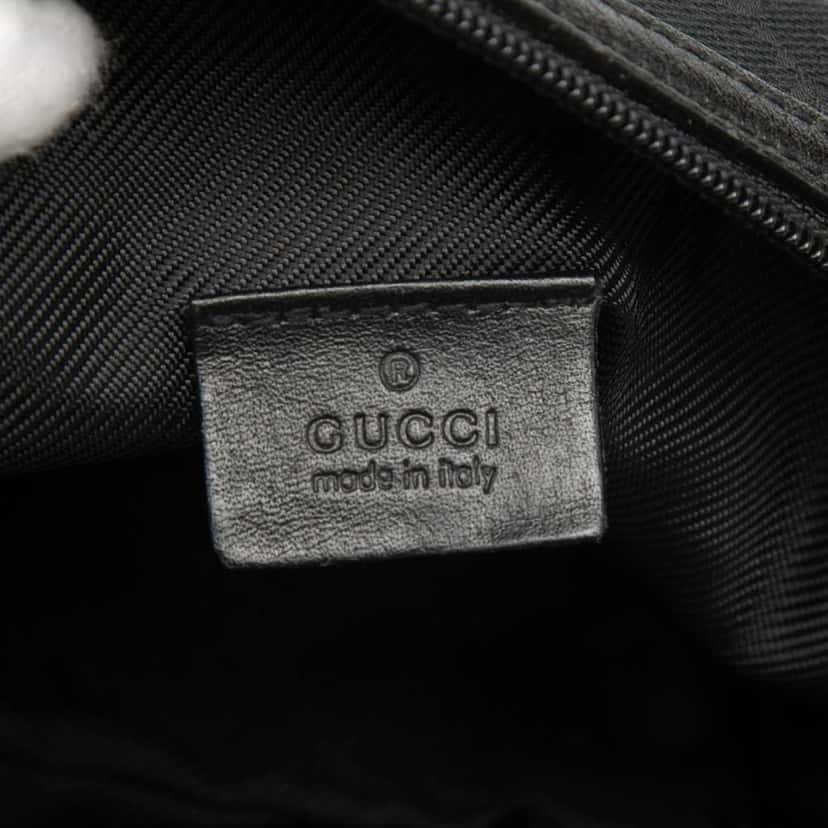 Gucci GG Canvas Handbag Black Canvas Good condition - Box View