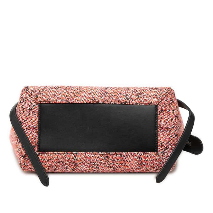 Celine Micro Tweed Belt Satchel Pink Tweed Good condition - Inside View