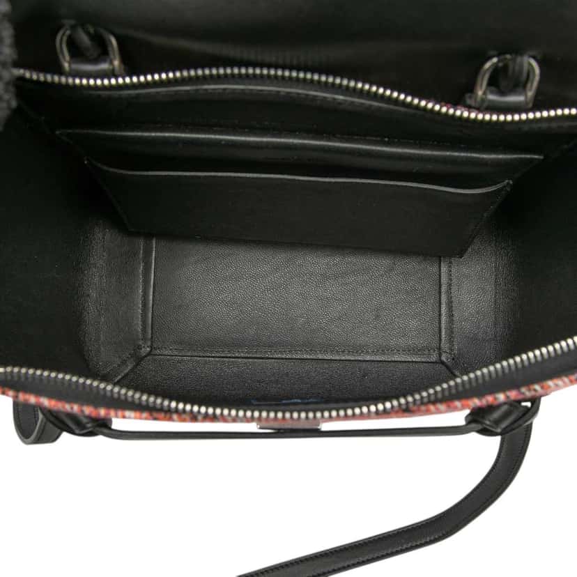 Celine Micro Tweed Belt Satchel Pink Tweed Good condition - Model View