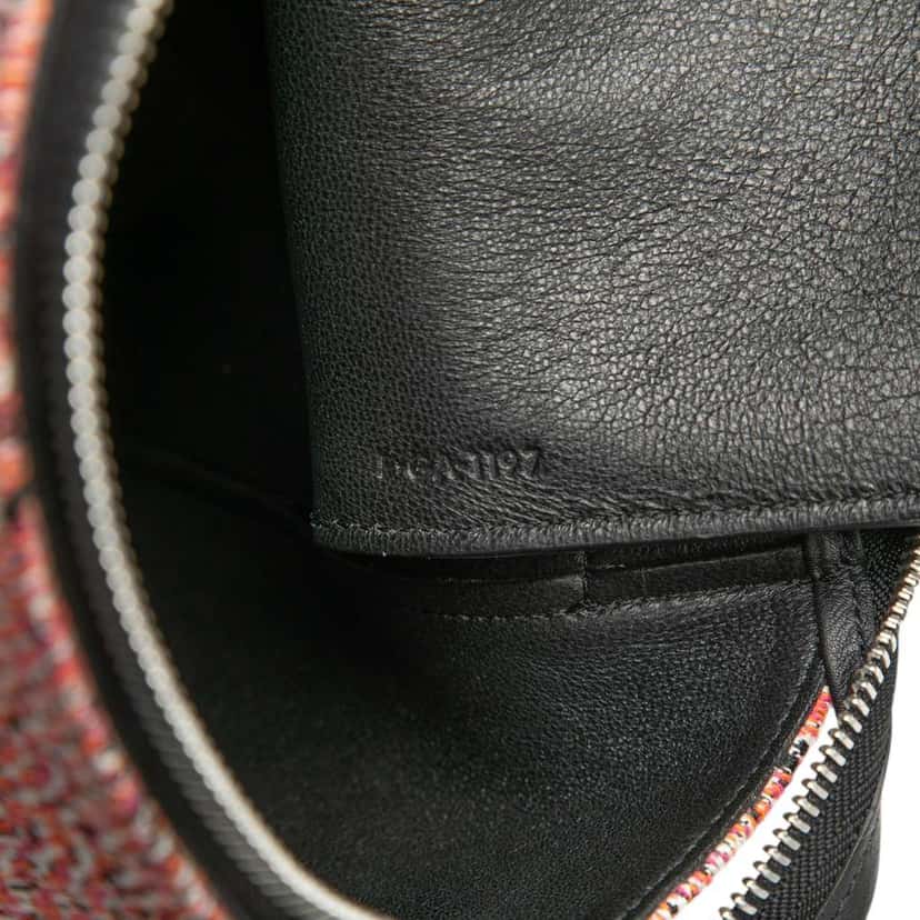 Celine Micro Tweed Belt Satchel Pink Tweed Good condition - Box View