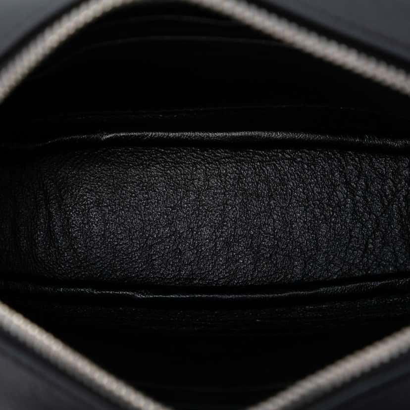 Saint Laurent Mini Embroidered Nappa Love Blogger Camera Bag Black Leather Good condition - Model View