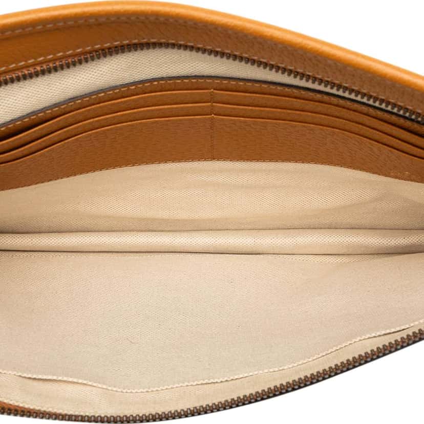 Gucci Disney Micro GG Supreme Mickey Mouse Clutch Brown Canvas Good condition - Model View