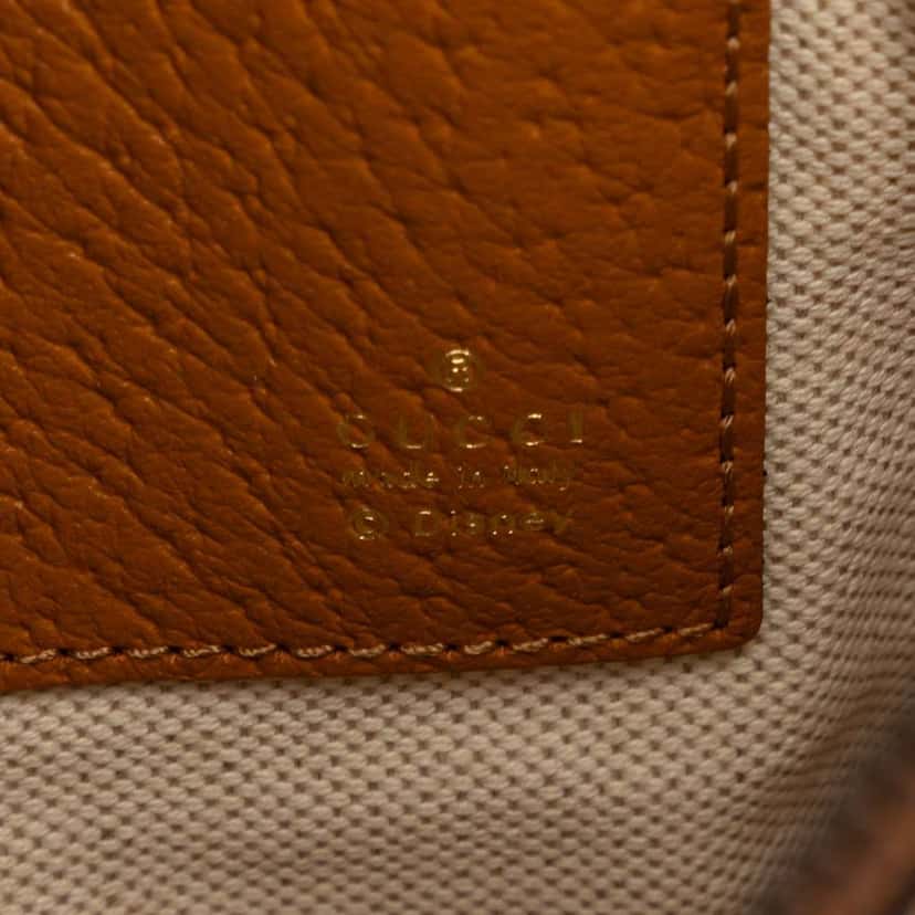 Gucci Disney Micro GG Supreme Mickey Mouse Clutch Brown Canvas Good condition - Box View