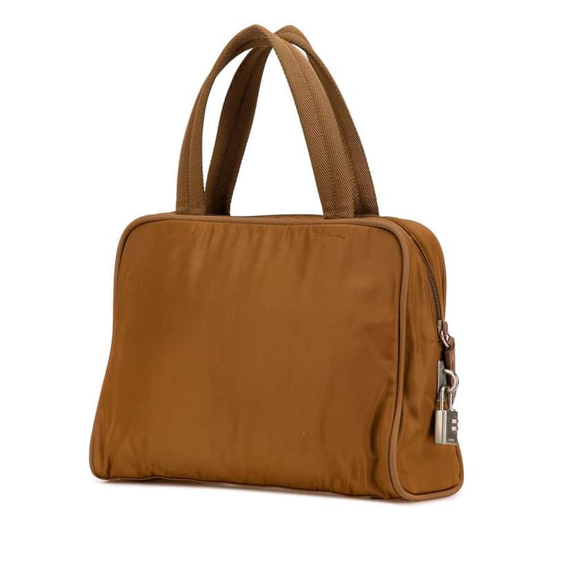 Prada Tessuto Handbag Brown Good condition - Back View