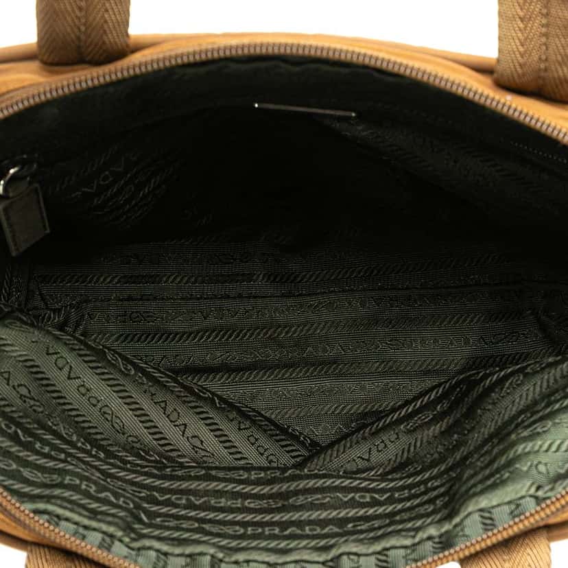 Prada Tessuto Handbag Brown Good condition - Model View