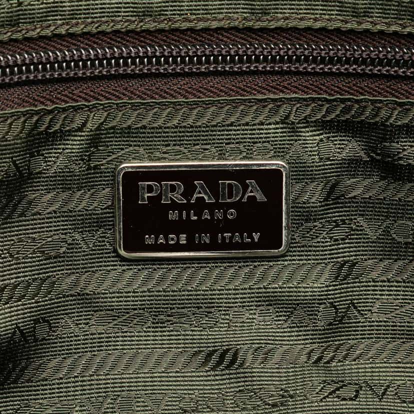 Prada Tessuto Handbag Brown Good condition - Box View