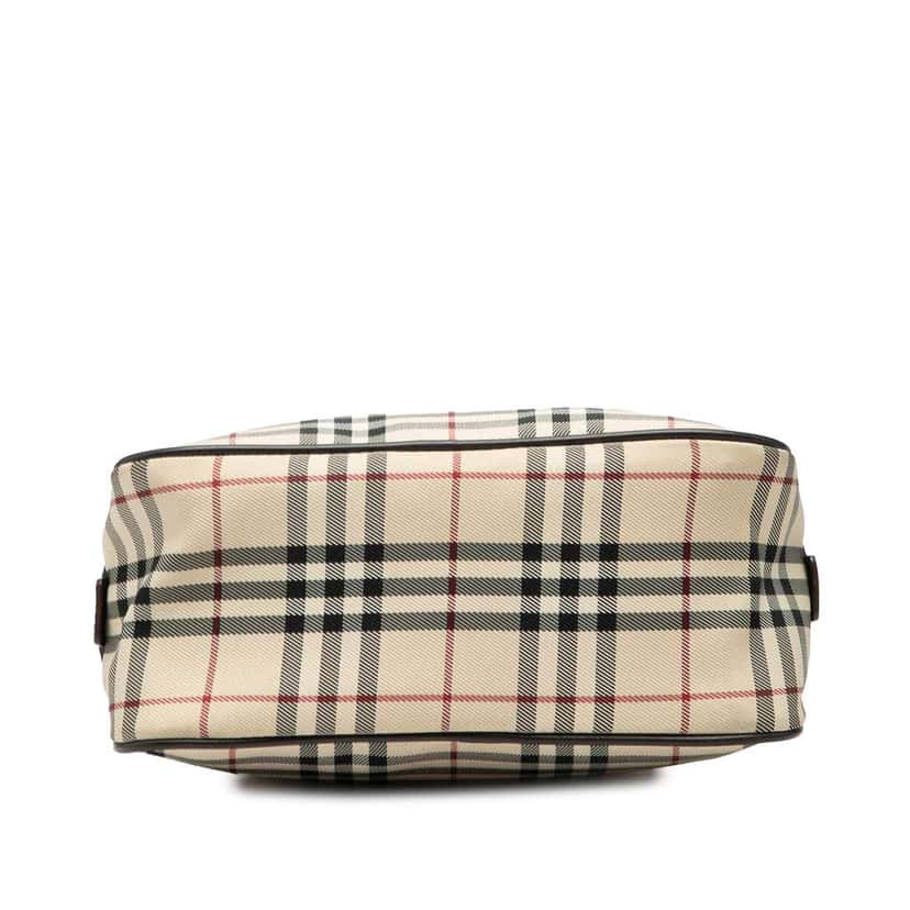 Burberry House Check Canvas Handbag Beige Good condition - Inside View