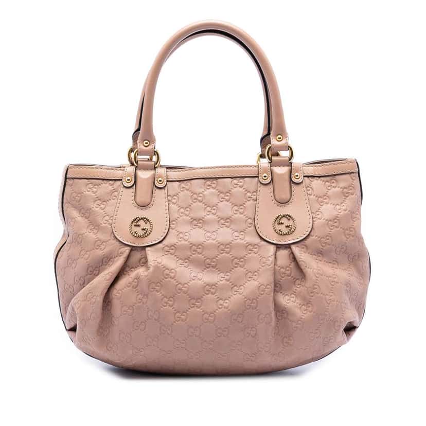 Gucci Guccissima Scarlett Tote Brown Leather Good condition - Front View
