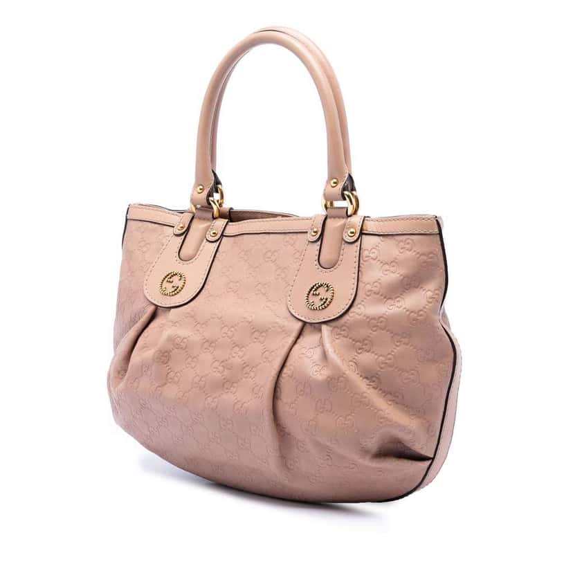 Gucci Guccissima Scarlett Tote Brown Leather Good condition - Back View