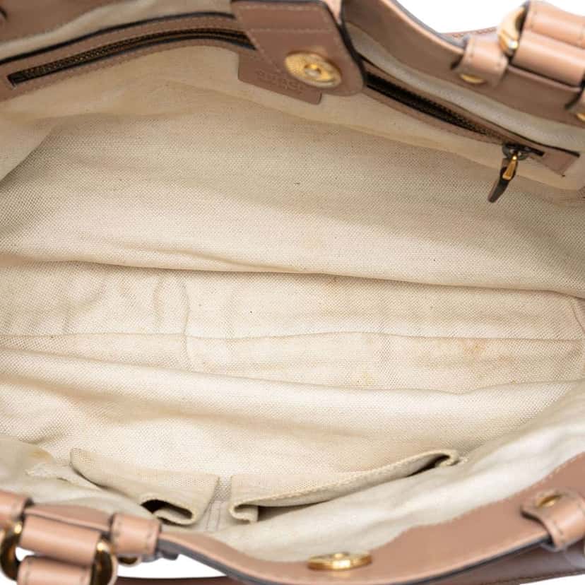 Gucci Guccissima Scarlett Tote Brown Leather Good condition - Model View