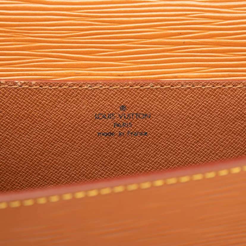 Louis Vuitton Epi Serviette Conseiller Brown Leather Fair condition - Box View