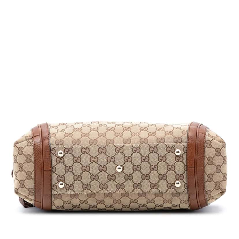 Gucci Medium GG Canvas Bella Shoulder Bag Beige Good condition - Inside View