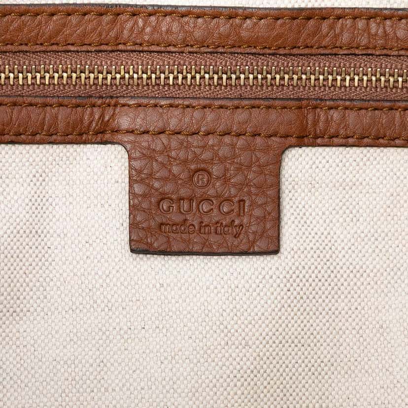 Gucci Medium GG Canvas Bella Shoulder Bag Beige Good condition - Box View