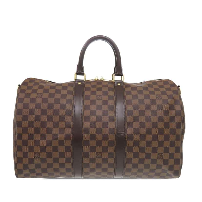 Louis Vuitton Damier Ebene Keepall Bandouliere 45 Brown Good condition - Front View