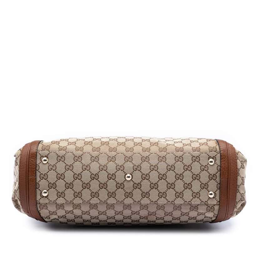 Gucci GG Canvas Bella Convertible Tote Beige Good condition - Inside View