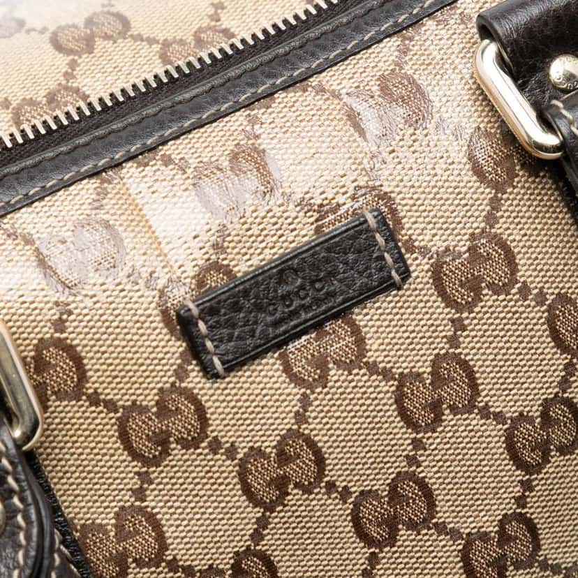 Gucci Medium GG Crystal Joy Boston Bag Beige Good condition - Box View