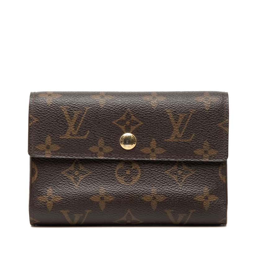 Louis Vuitton Monogram Alexandra Small Wallet Brown Good condition - Front View