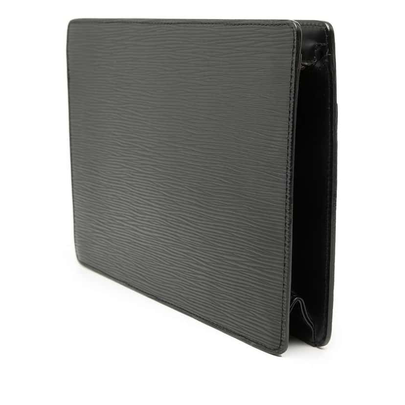 Louis Vuitton Epi Pochette Homme Black Leather Good condition - Back View