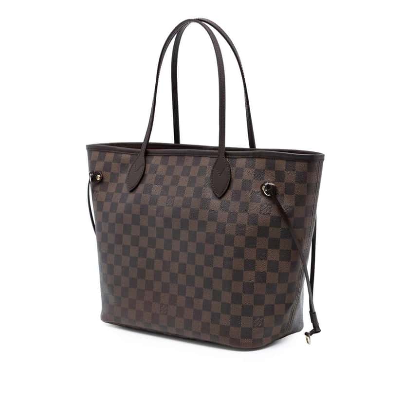 Louis Vuitton Damier Ebene Neverfull MM Brown Good condition - Back View