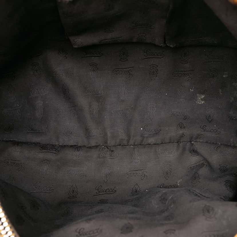 Gucci GG Canvas Bamboo Libeccio Tote Beige Good condition - Model View