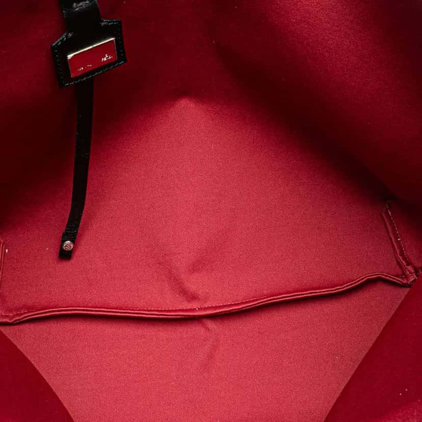 Fendi Medium Zucchino Canvas Roll Tote Red Canvas Good condition - Model View