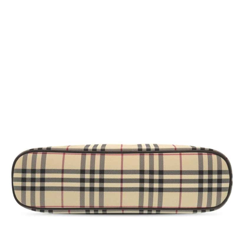 Burberry House Check Canvas Handbag Beige Canvas Good condition - Inside View