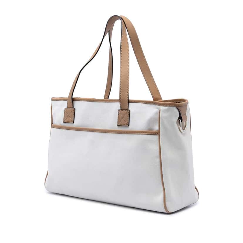 Gucci Canvas Tote White Canvas Good condition - Back View