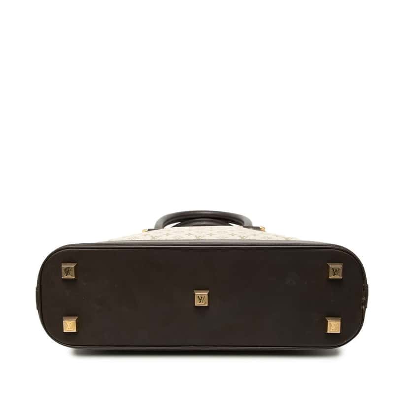 Louis Vuitton Monogram Mini Lin Alma Haut Brown Cotton Fair condition - Inside View